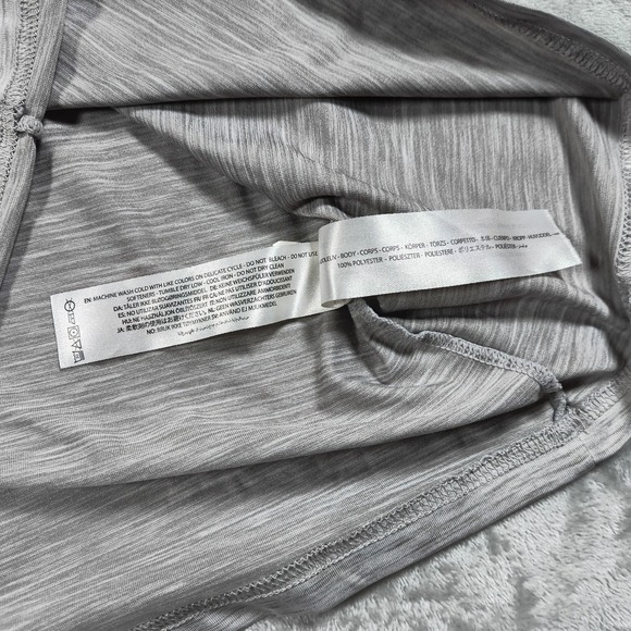 Ariat Laguna Shirt Womens Medium Gray Tek V Neck Short Sleeve Performance - Picture 6 of 9